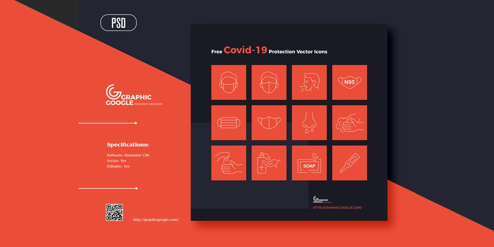 Covid-19 Protection Vector Icons
