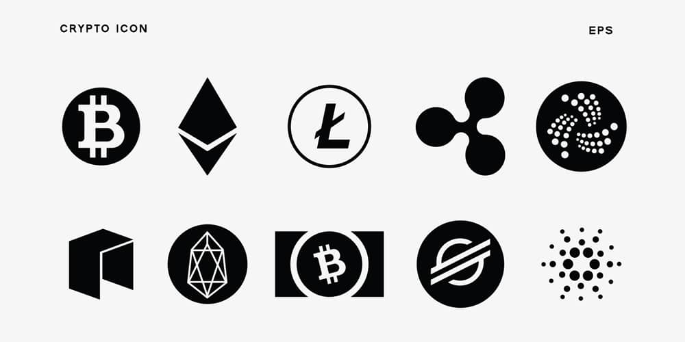 Crypto Logo Icon Vector