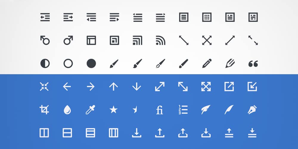 Design Editing Toolbar Icons PSD