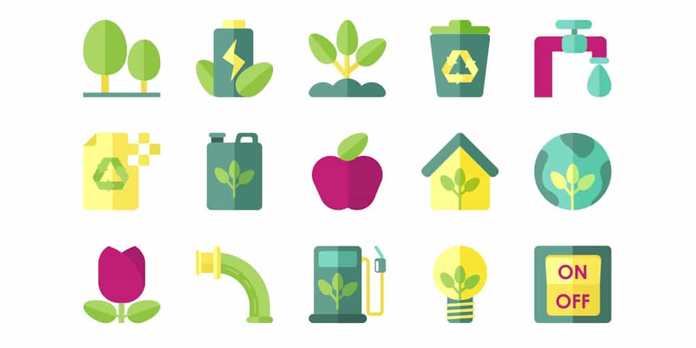 Ecology Vector Icons