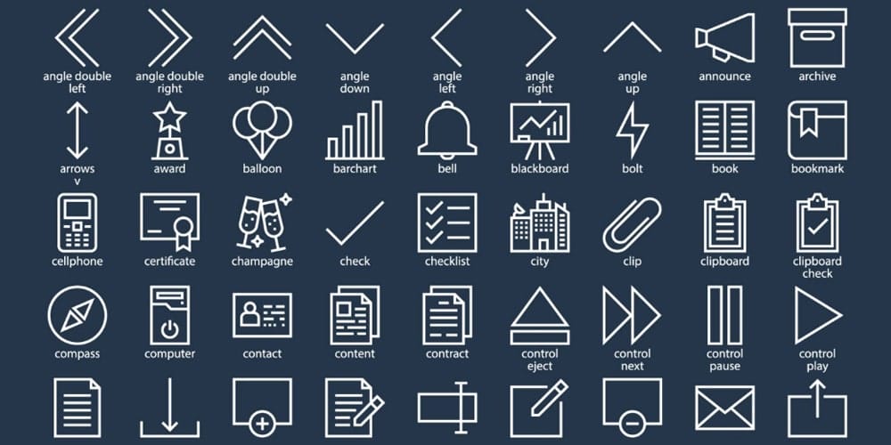 Essential Mixed Web Icons