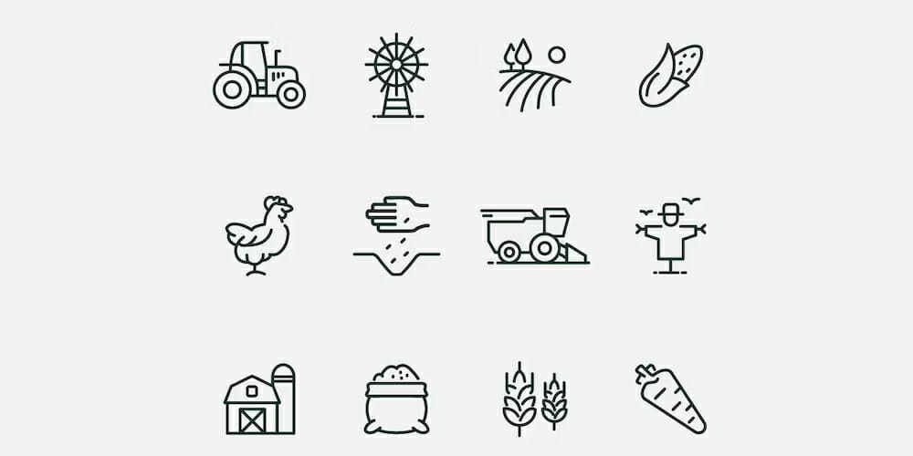 Farm Vector Icons