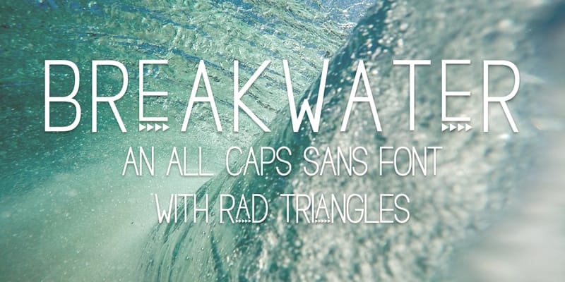 Free Breakwater Triangle Font