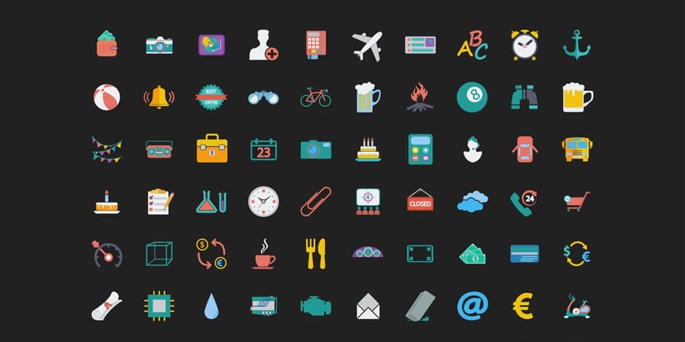 Free Colorful Web Icons