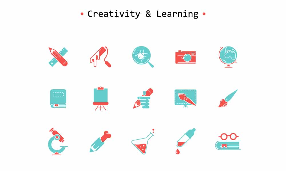 Free Creativity and Learning IconsFree Creativity and Learning Icons