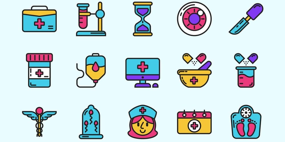Free Medical Colored Icons