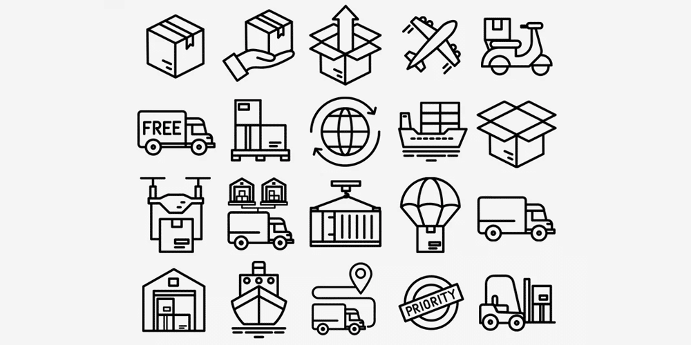 Free Shipping Vector Icons