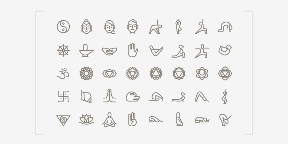 Free Yoga Icons