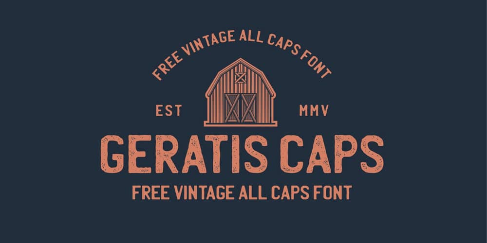 Geratis Vintage Font