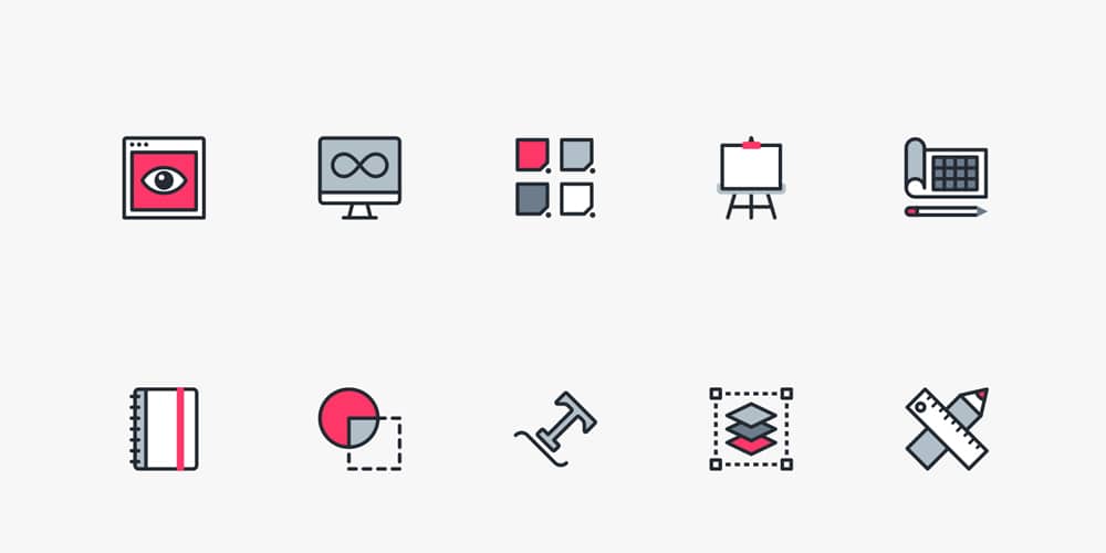 Graphic Design and Freelance Icons