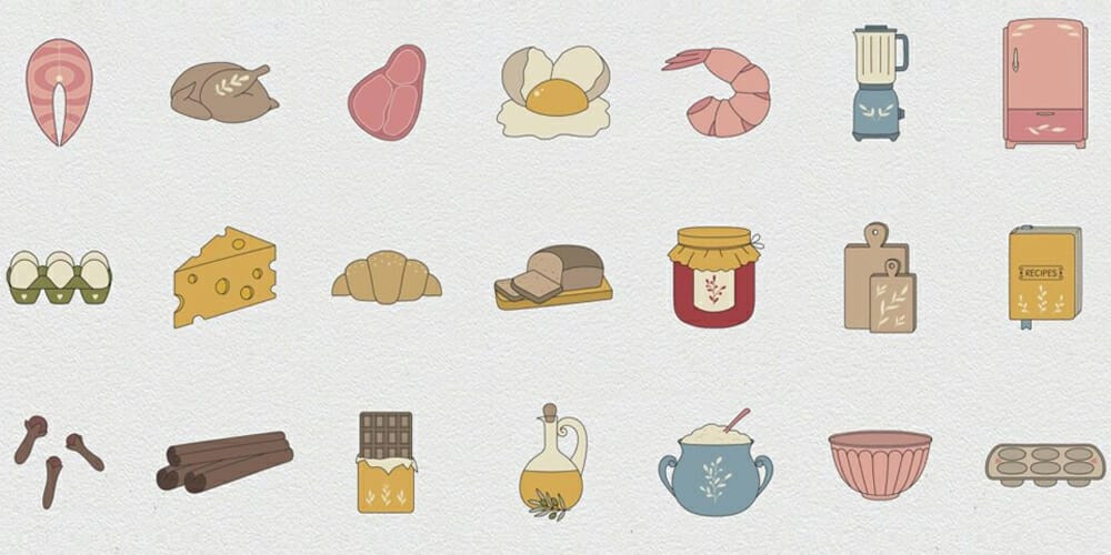 Kitchen and Cooking Icons