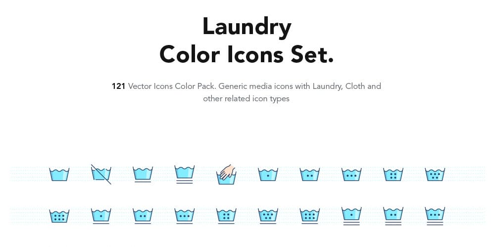 Laundry Color Icons