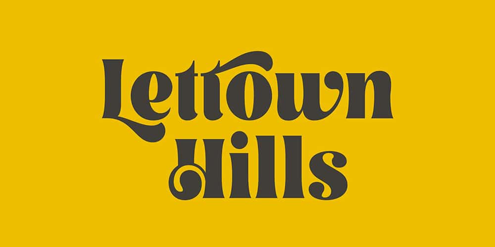 Lettown Hills Display Font