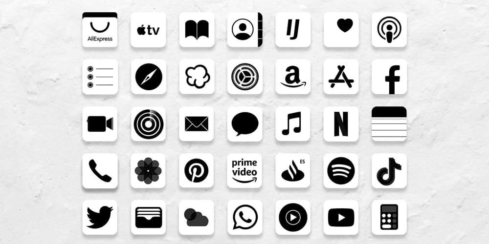 Minimal iOS 14 Icons
