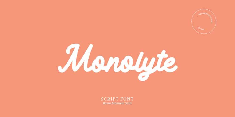Monolyte Script Font