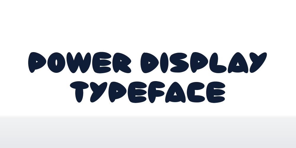 Power Display Typeface