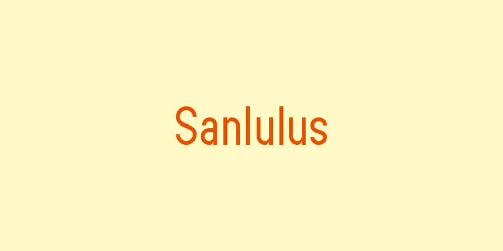 Sanlulus Font