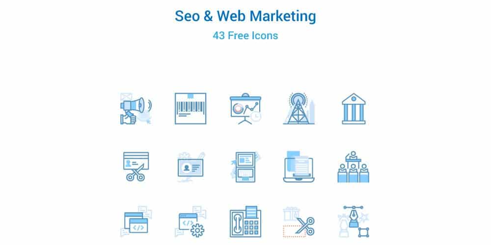 Seo and Web Marketing Icons