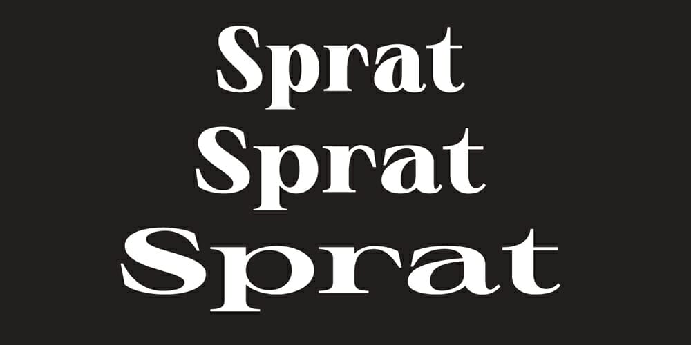 Sprat Typeface