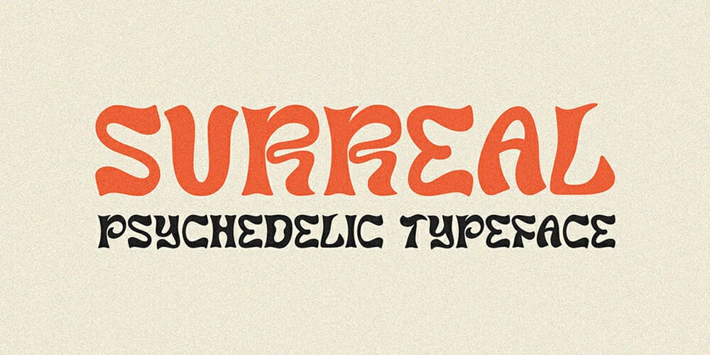 Surreal Psychedelic Typeface
