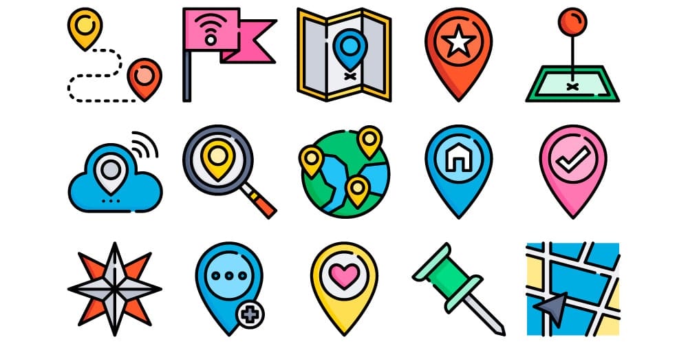 The Free Location Icons