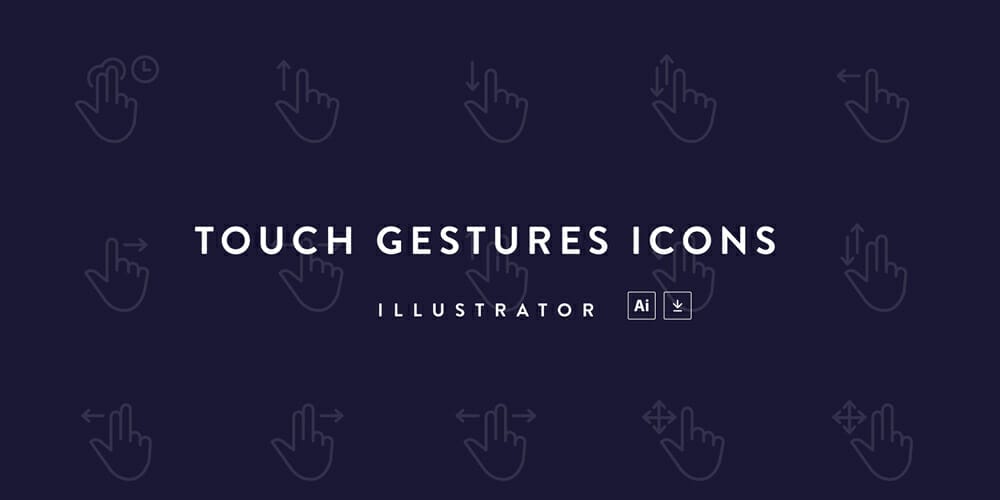 Touch Gestures Icons