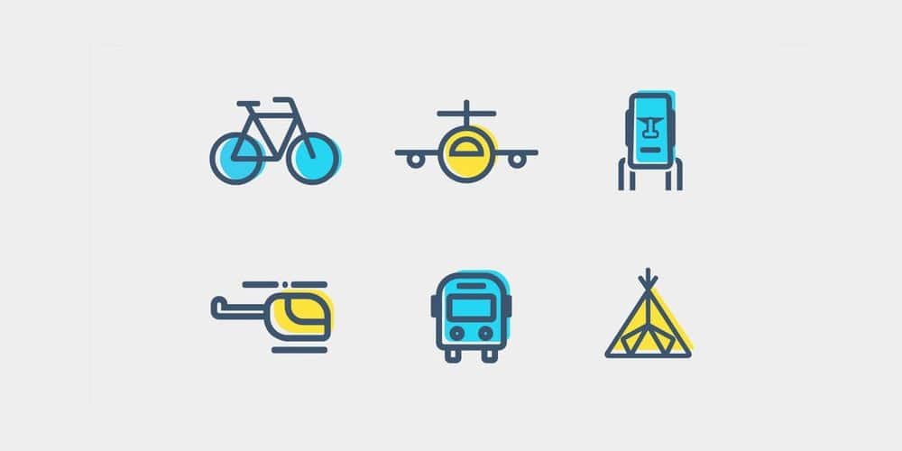 Travel Icons Vector