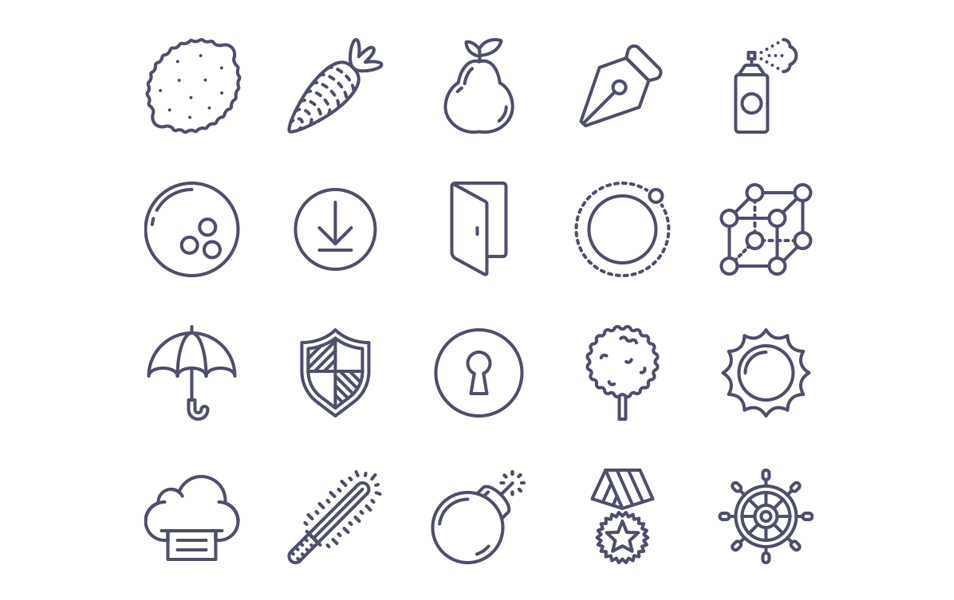 100 free Unigrid vector icons