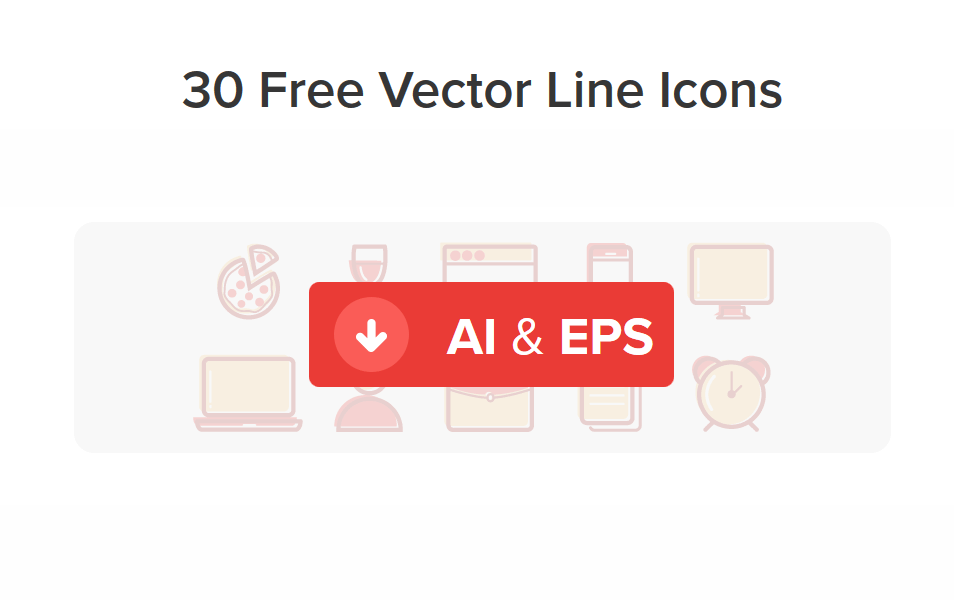 30 Free Vector Line Icons