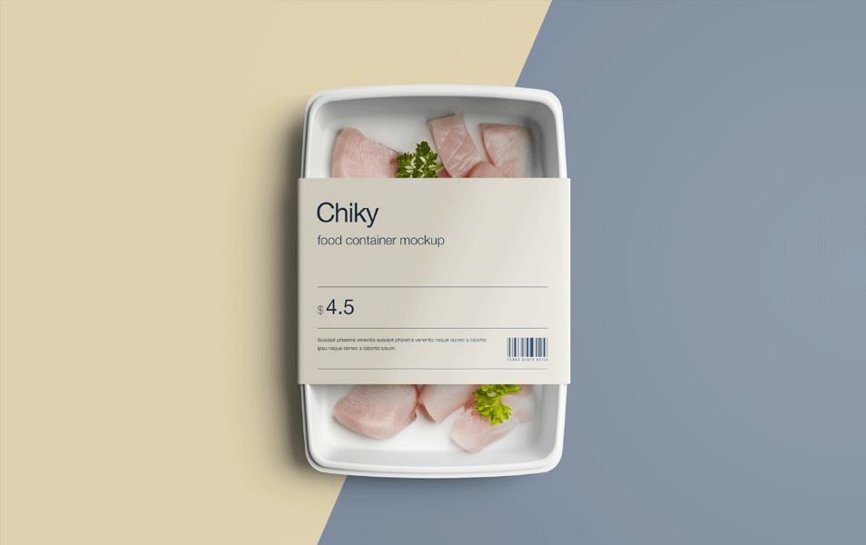Disposable Food Container Mockup