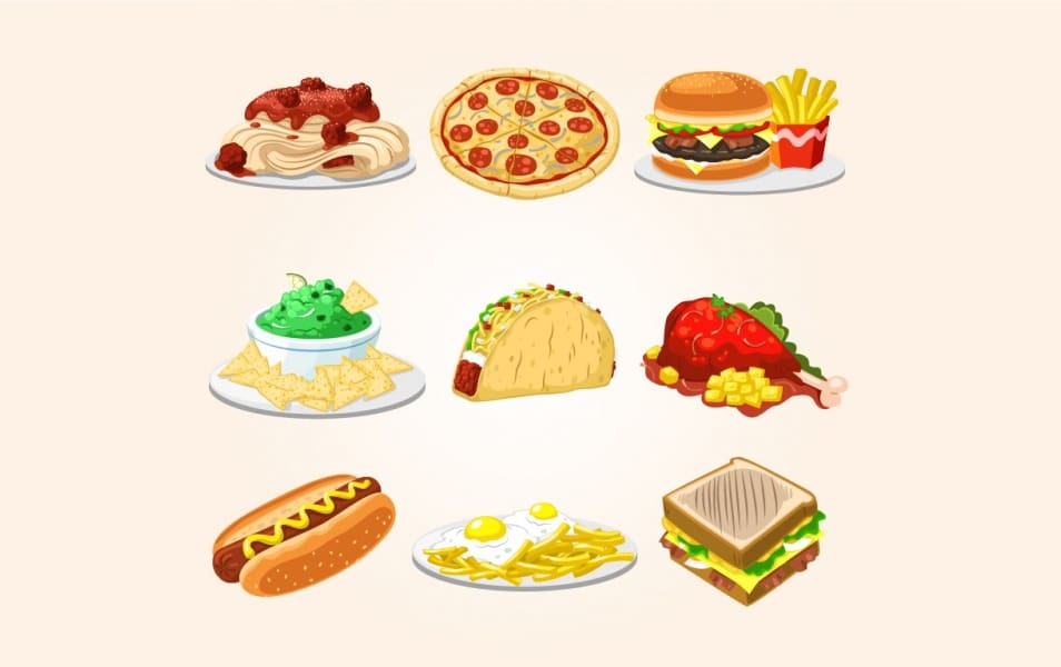 Fast Food Illustrations