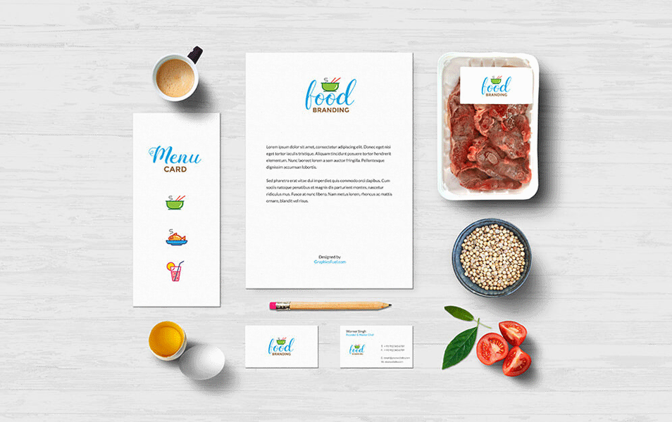 Food Branding Mockup PSD