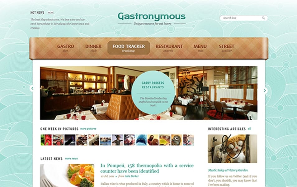 Gastronymous – Free PSD Template (Food and Restaurant)
