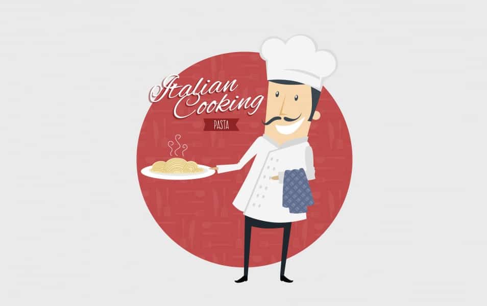 Happy Italian Chef