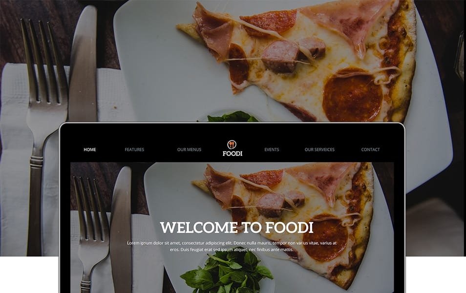 Restaurant Website Design Template