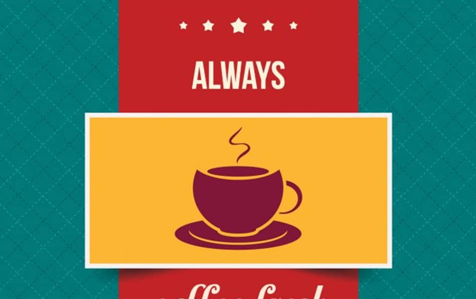 Vintage coffee poster