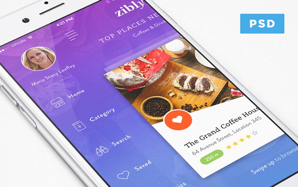 Zibly_Food Discovery App Freebie