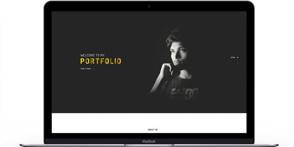 Free Portfolio Landing Page Template PSD