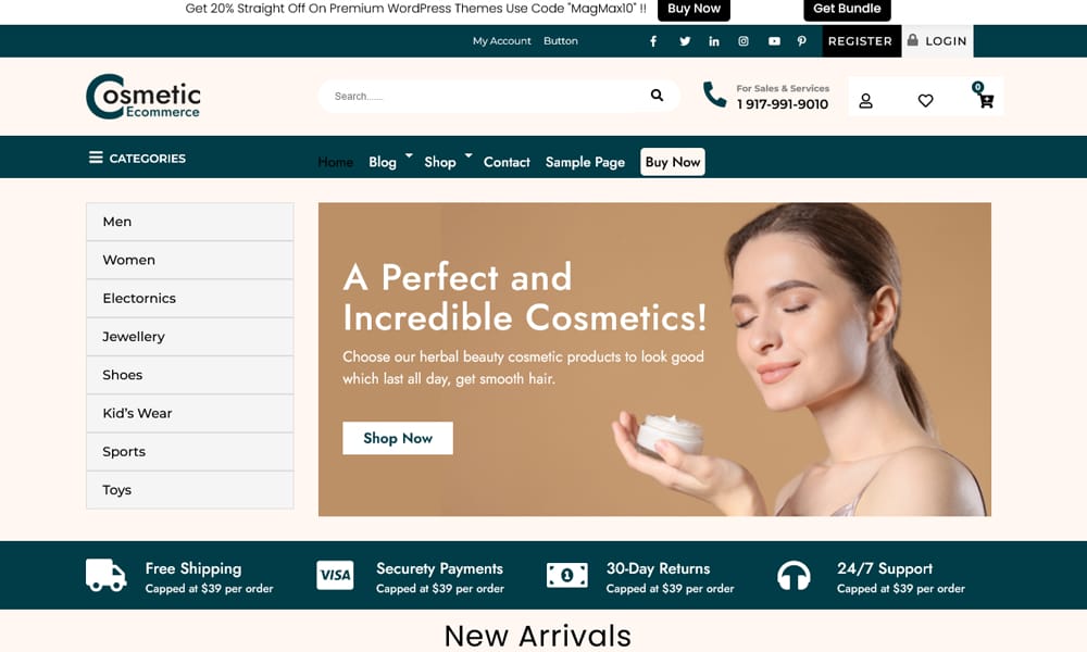 Cosmetic Ecommerce Store