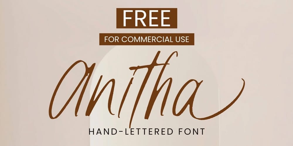 Anitha Hand Lettered Font 