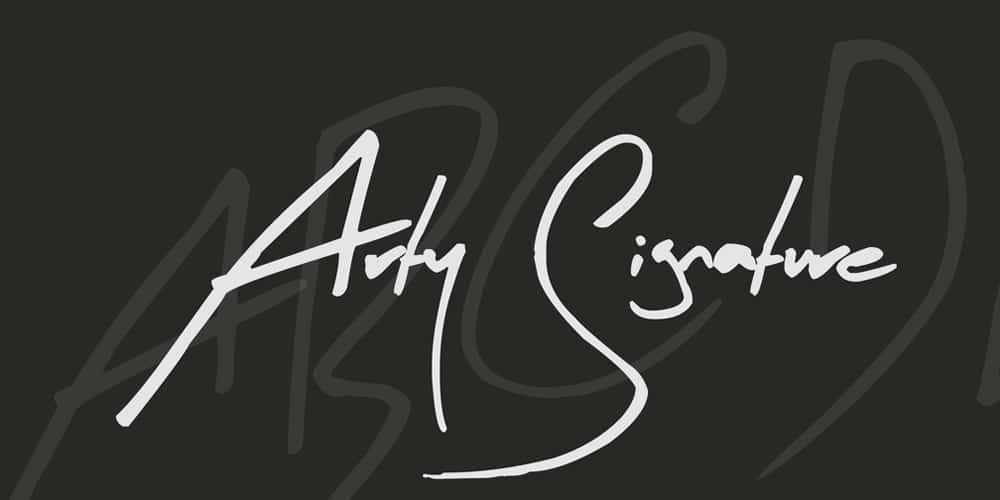 Arty Signature Font
