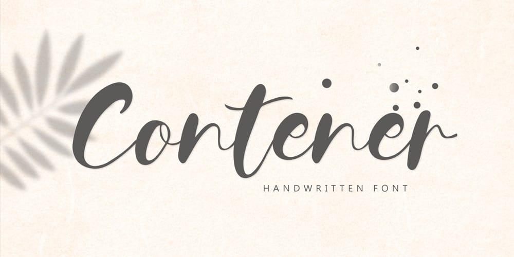 Contener Handwritten Font