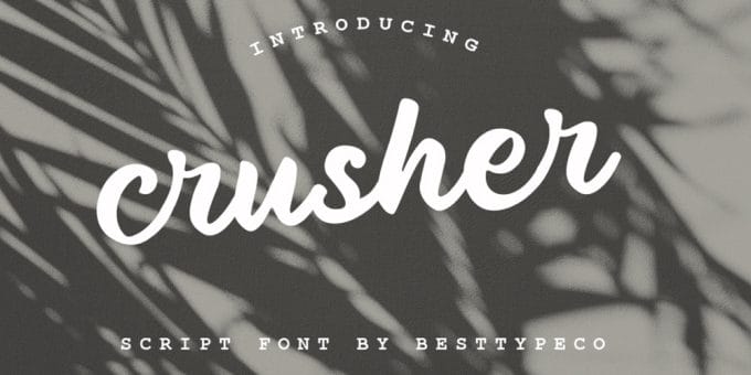 Crusher-Script-Font