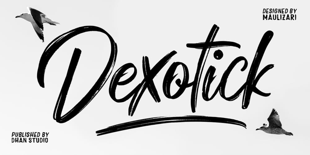 Dexotick Brush Script Font