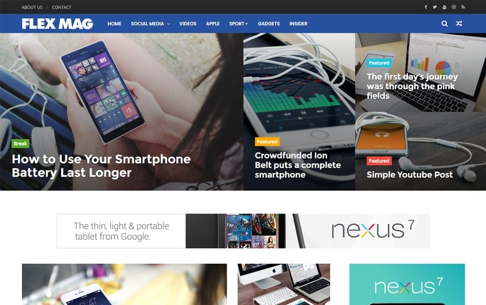 FlexMag Responsive Blogger Template