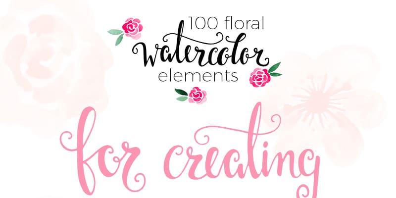Free Watercolor Floral Elements