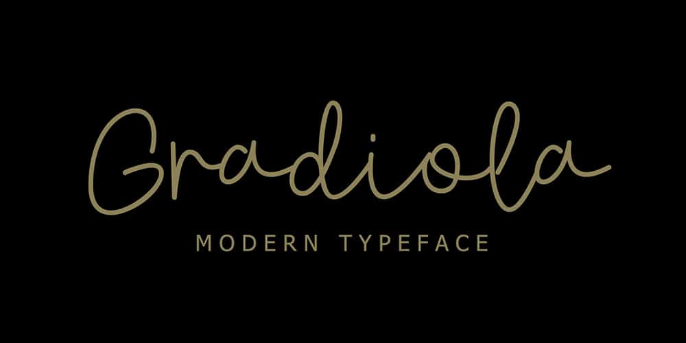 Gradiola Script Font
