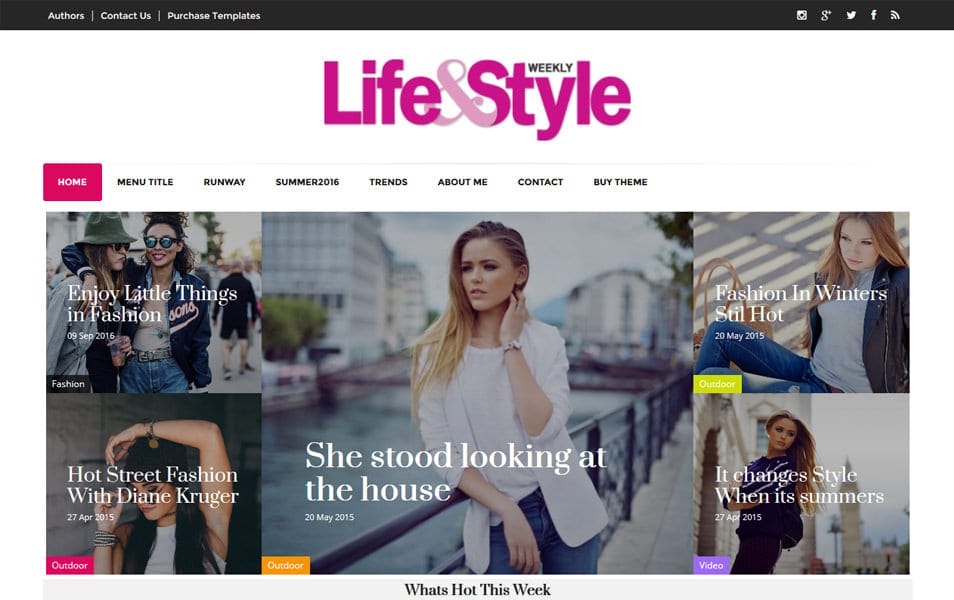 Life&Style Responsive Blogger Template