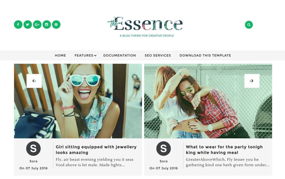 The Essence Responsive Blogger Template