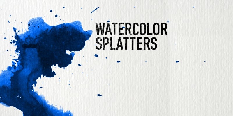 Watercolor Splatter Brushes